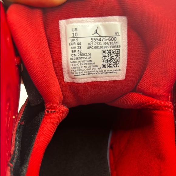 Jordan Flight Club 91 Red SZ 10 - Picture 7 of 11